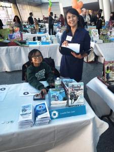 Setting up in the beautiful Brooklyn Museum atrium next to Ivy and Bean's author, Annie Barrows!